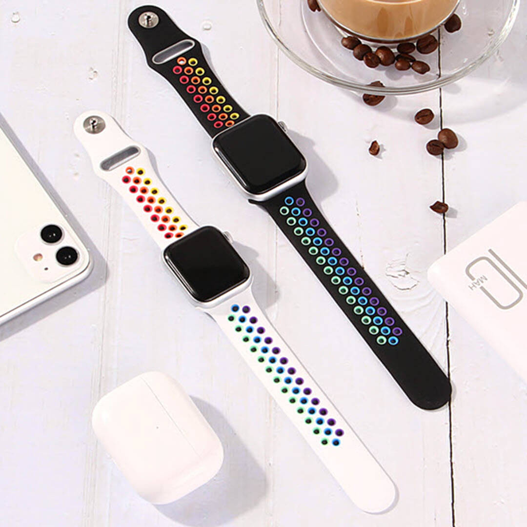 Silicone Sports Apple Watch Band - Pride