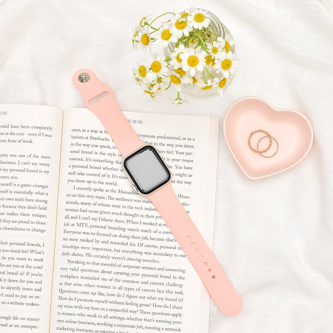 Classic Silicone Apple Watch Band - Grapefruit