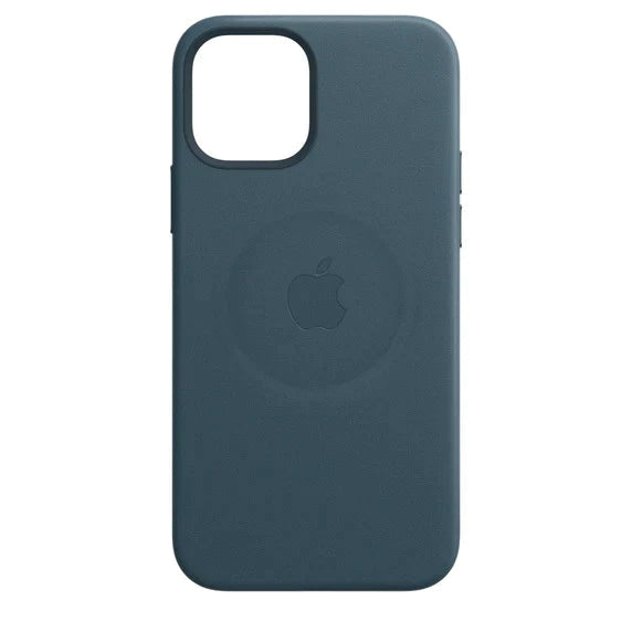 iphone 12 leather case baltic blue