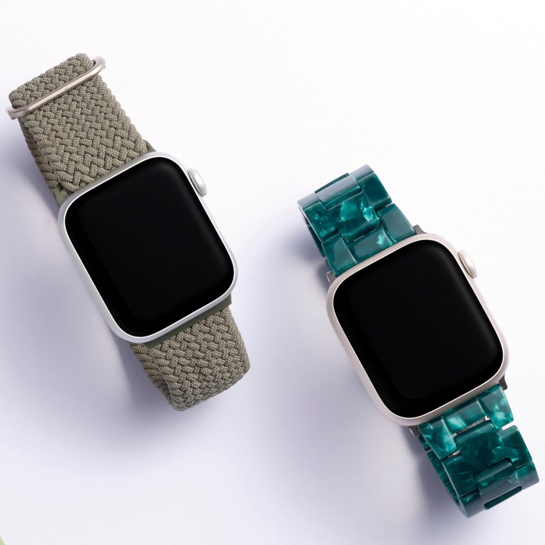 Maui Braided Loop Apple Watch Band - Inverness Green