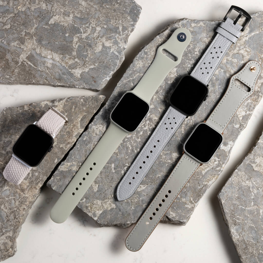 Classic Silicone Apple Watch Band - Stone