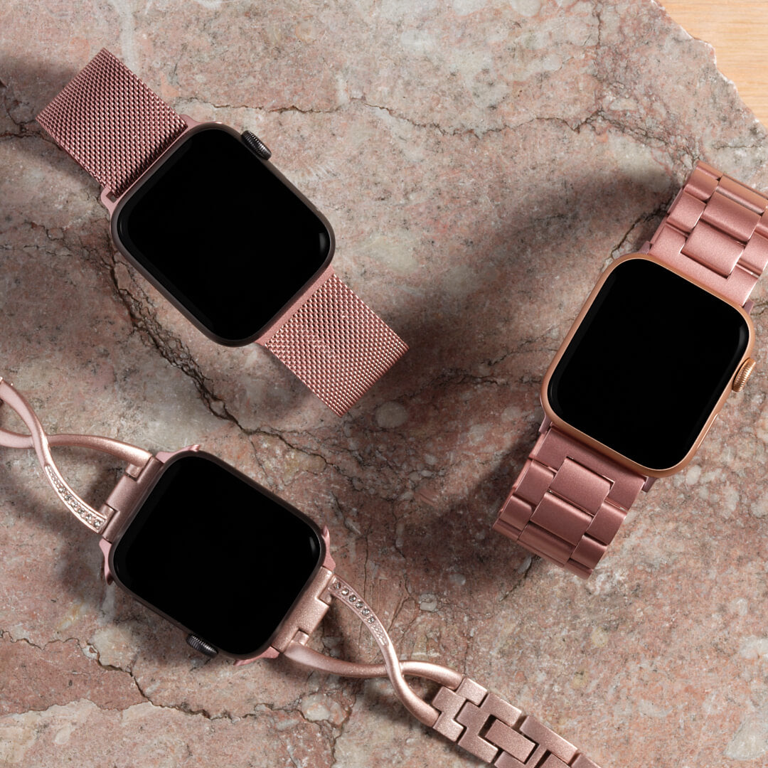 Milanese Loop Apple Watch Band - Rose Gold