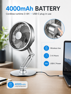 Rotatable Alloy Desk Fan