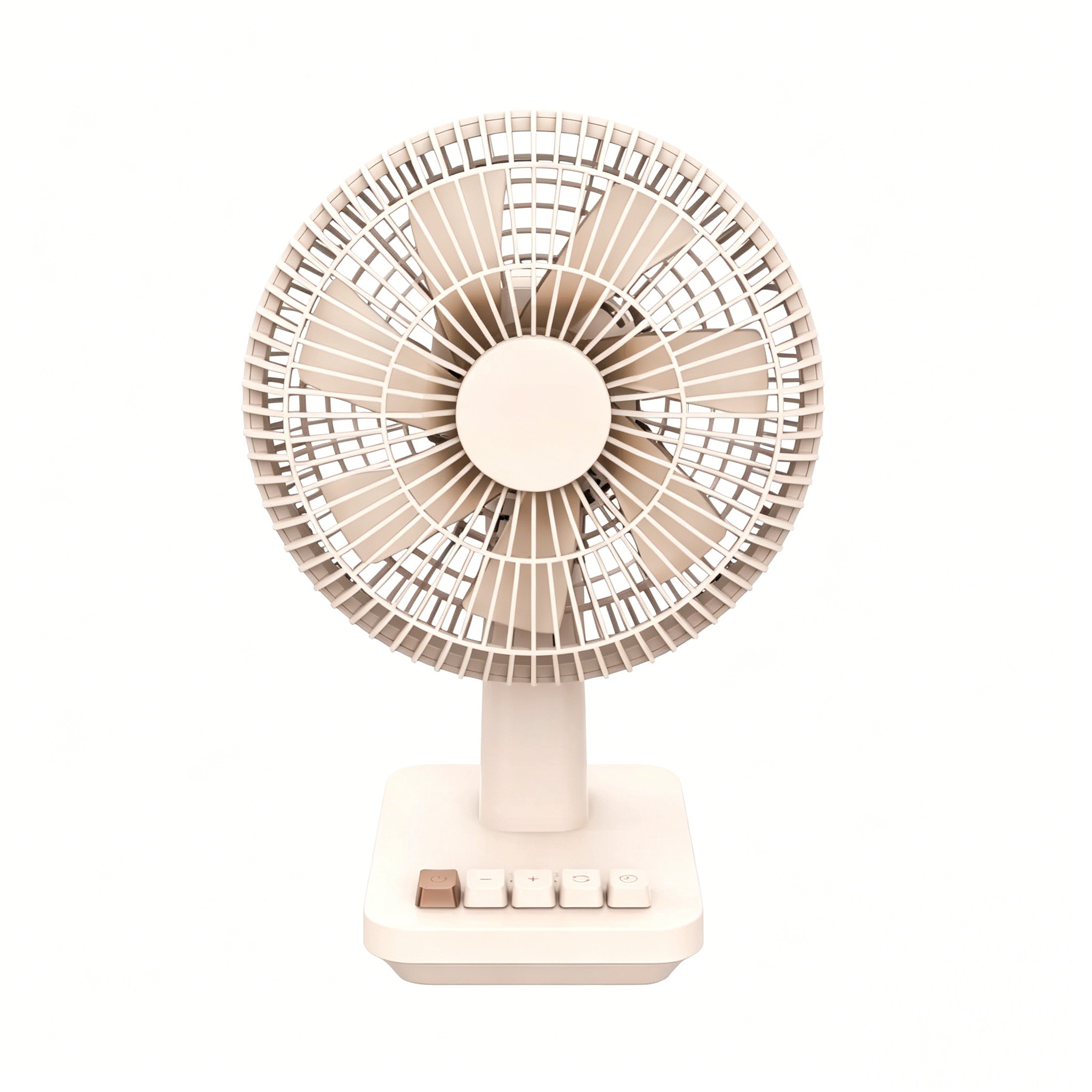 Retro Desk Fan with 90° Auto Oscillation