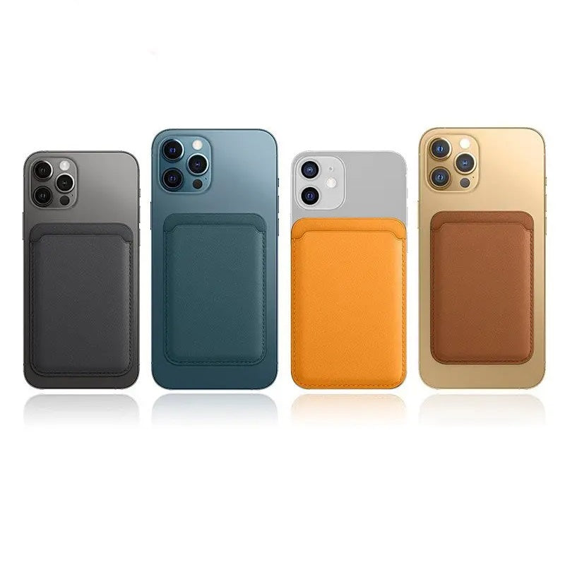 Magnetic Leather Card Holder Wallet for iPhone