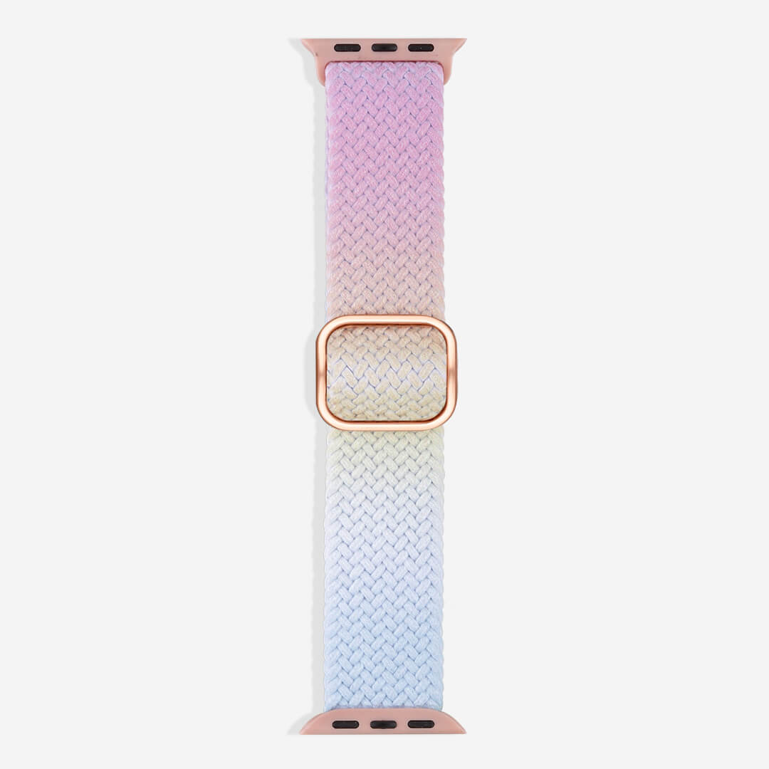 Maui Braided Loop Apple Watch Band - Ombre Rainbow