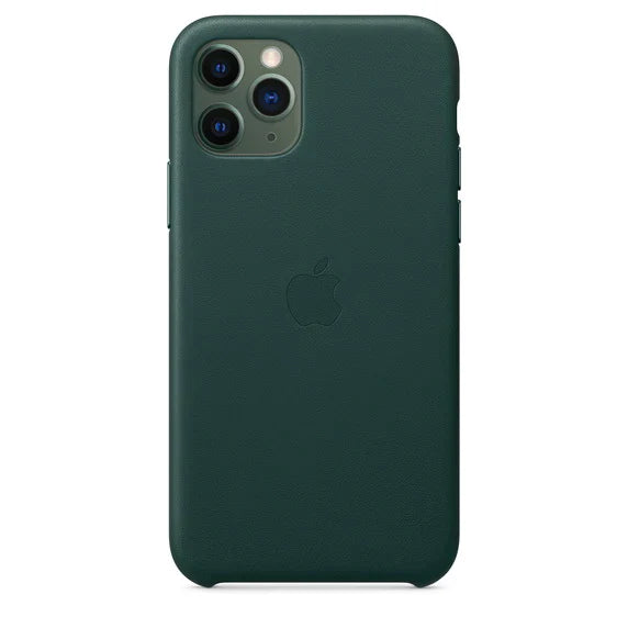 iphone 11 pro leather case forest green