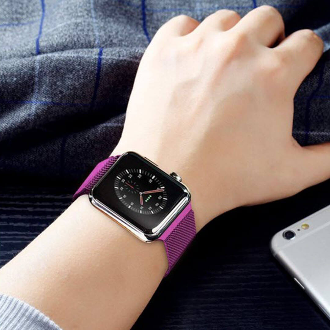 Milanese Loop Apple Watch Band - Violet